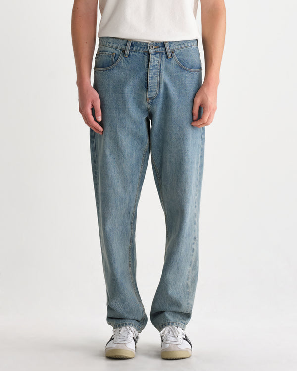 Russell - Blue Wash Selvedge Straight Fit Denim Jeans