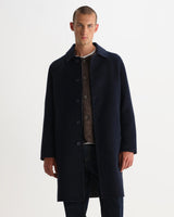 Stan - Manteau court double face marine