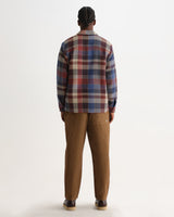 Whiting – Rostfarbenes und mehrfarbiges Pike-Karo-Overshirt