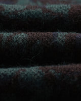 wax london men's Alban - Black And Green Floral Textured Jacquard Cardigan