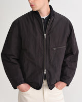 wax london men's Astro - Black Cotton Nylon Jacket