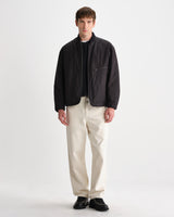 wax london men's Astro - Black Cotton Nylon Jacket