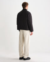 wax london men's Astro - Black Cotton Nylon Jacket