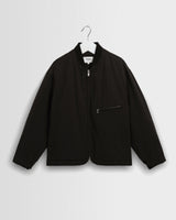 wax london men's Astro - Black Cotton Nylon Jacket