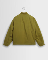 wax london men's Astro - Khaki Green Cotton Nylon Jacket