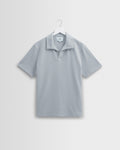 Atwood - Blue Textured Organic Cotton Polo Shirt
