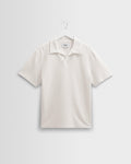 Atwood - Ecru Textured Organic Cotton Polo Shirt