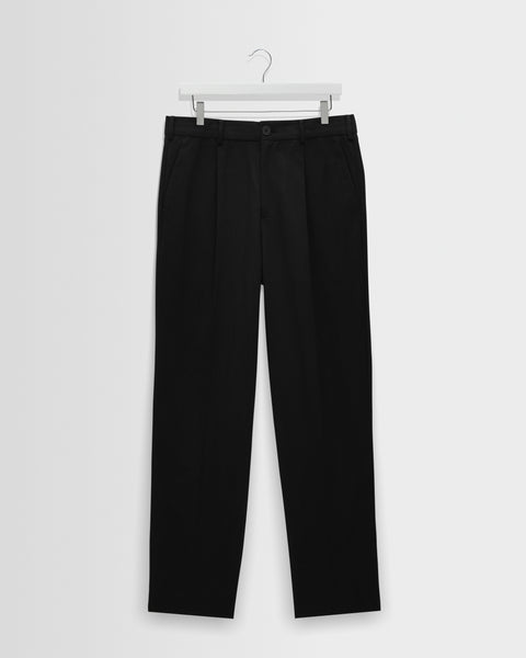 Aubyn - Pantalon décontracté en sergé de coton et Tencel noir