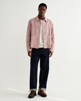 wax london men's Barton - Dusty Pink Organic Cotton Ripstop Jacket