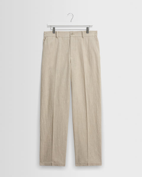Bayham - Pantalon décontracté en lin et coton naturel