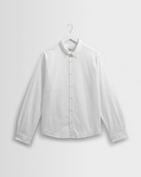 wax london men's Caspian - White Cotton Oxford Shirt