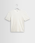 Cole – Geripptes Slim-Fit-T-Shirt aus Baumwolle in Off-White