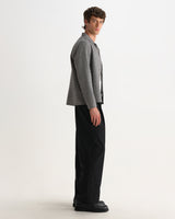 wax london men's Corey - Black And Ecru Mini Check Shirt