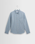 Dartford - Blue Brushed Stripe Shirt