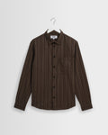 Dartford - Brown Brushed Stripe Shirt