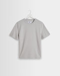 Dean - Soft Grey Textured Organic Cotton T-Shirt