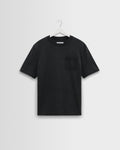 Dean - Washed Black Compact Cotton Pocket T-Shirt