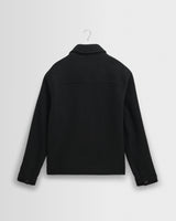 wax london men's Eldon - Midnight Navy Boiled Wool Jacket