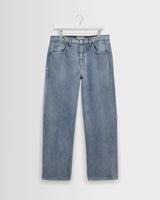 wax london men's Felix - Light Blue Wash Loose Fit Denim Jeans