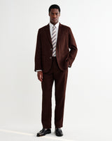wax london men's Fintry - Merlot Linen Single-Breasted Blazer