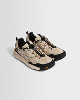 wax london men's Flower Mountain IWANO 2 - White And Black Suede And Nylon Trainers