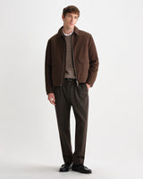 wax london men's Hamblin - Dark Brown Dry-Touch Technical Jacket