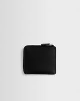 wax london men's Harford - Black Leather Zip Wallet