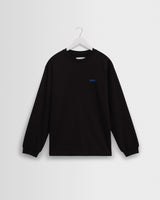 wax london men's Hayden - Black And Blue 90s Doodle Graphic Cotton T-Shirt