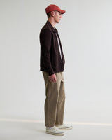wax london men's Hays - Dark Brown Structured Waffle Overshirt