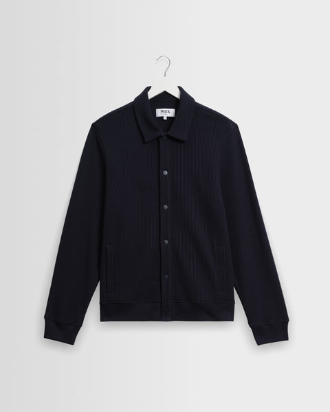 Hays - Surchemise gaufrée structurée bleu marine