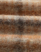 wax london men's Heath - Natural And Tan Drawn Check Jacket