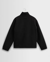 wax london men's Killick - Black Reversible Corduroy Borg Jacket