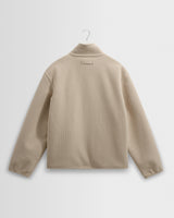 wax london men's Killick - Natural Reversible Corduroy Borg Jacket