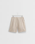 Kurt – Shorts aus gewaschenem Leinen in Beige