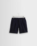 Kurt – marineblaue Shorts aus gewaschenem Leinen