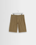 Kyle – Shorts aus hellkhakifarbenem Bio-Baumwolltwill
