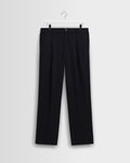 Malham - Dark Navy Wool Blend Stripe Trouser