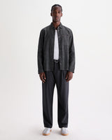 wax london men's Manilla - Washed Indigo Chambray Shirt