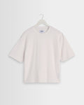 Mark - T-shirt en coton compact blanc cassé