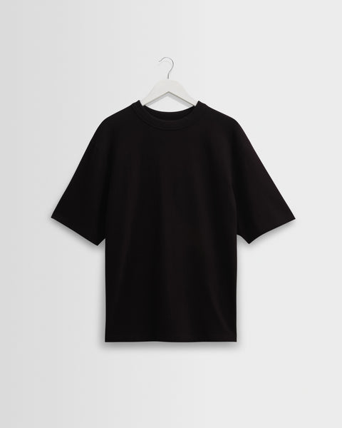 Milton - T-shirt en coton biologique compact noir
