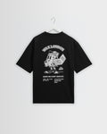 Milton - T-shirt graphique de livraison de pizza noire