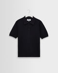 Naples – Retro-Polohemd mit Rautenmuster, Navy