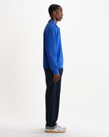 wax london men's Newington - Royal Blue Dry Loopback Sweatshirt