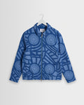 Park - Veste appliquée ton sur ton bleu vif