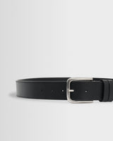 wax london men's Paton - Black Leather Belt