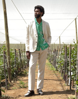 Fintry – Einreihiger Blazer aus Naturleinen