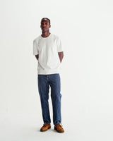 Dean - T-shirt en coton biologique texturé blanc