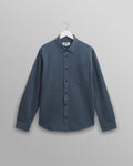 Shelly - Blue Seersucker Corduroy Shirt