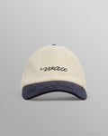 Spencer – Sportcap aus Cord in Ecru und Marineblau