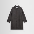 Stan - Manteau court double face bleu marine et marron